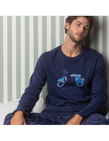 Pijama Hombre Invierno 62756 Motos